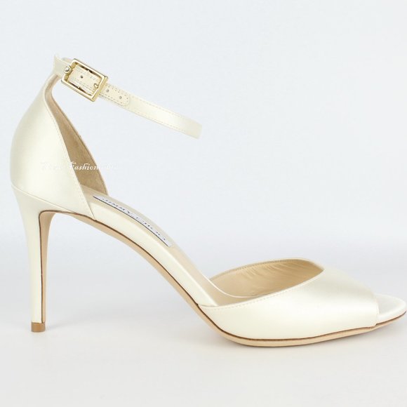 NEW JIMMY CHOO Annie 85 Satin Sandals - Picture 5 of 16